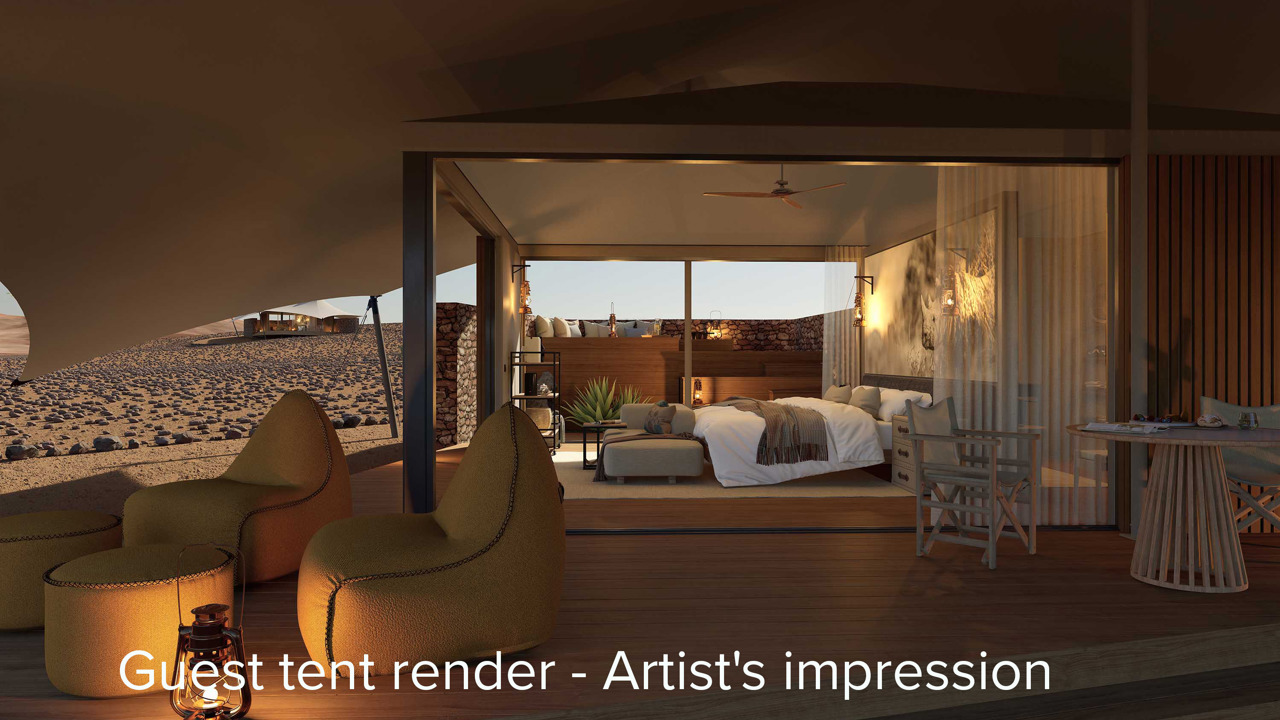 Wilderness Desert Rhino Camp rebuild renders