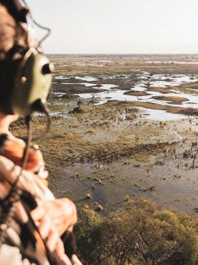 Get a unique view of the Okavango Delta from a helicopter with Wilderness