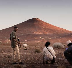 Guided Nature walk at Wilderness Desert Rhino Camp