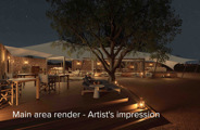 Wilderness Desert Rhino Camp rebuild renders