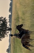 Kirsty on a riding safari from Macatoo in the Okavango Delta
