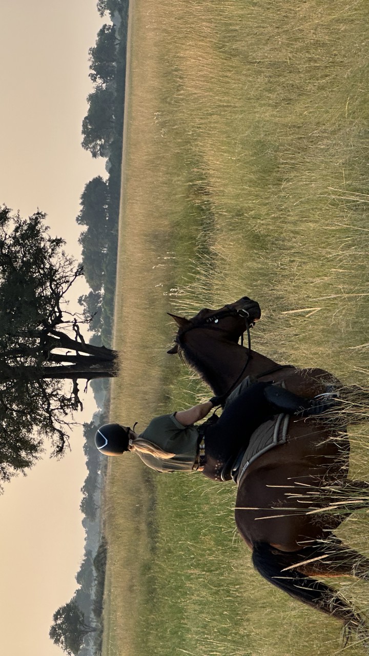 Kirsty on a riding safari from Macatoo in the Okavango Delta