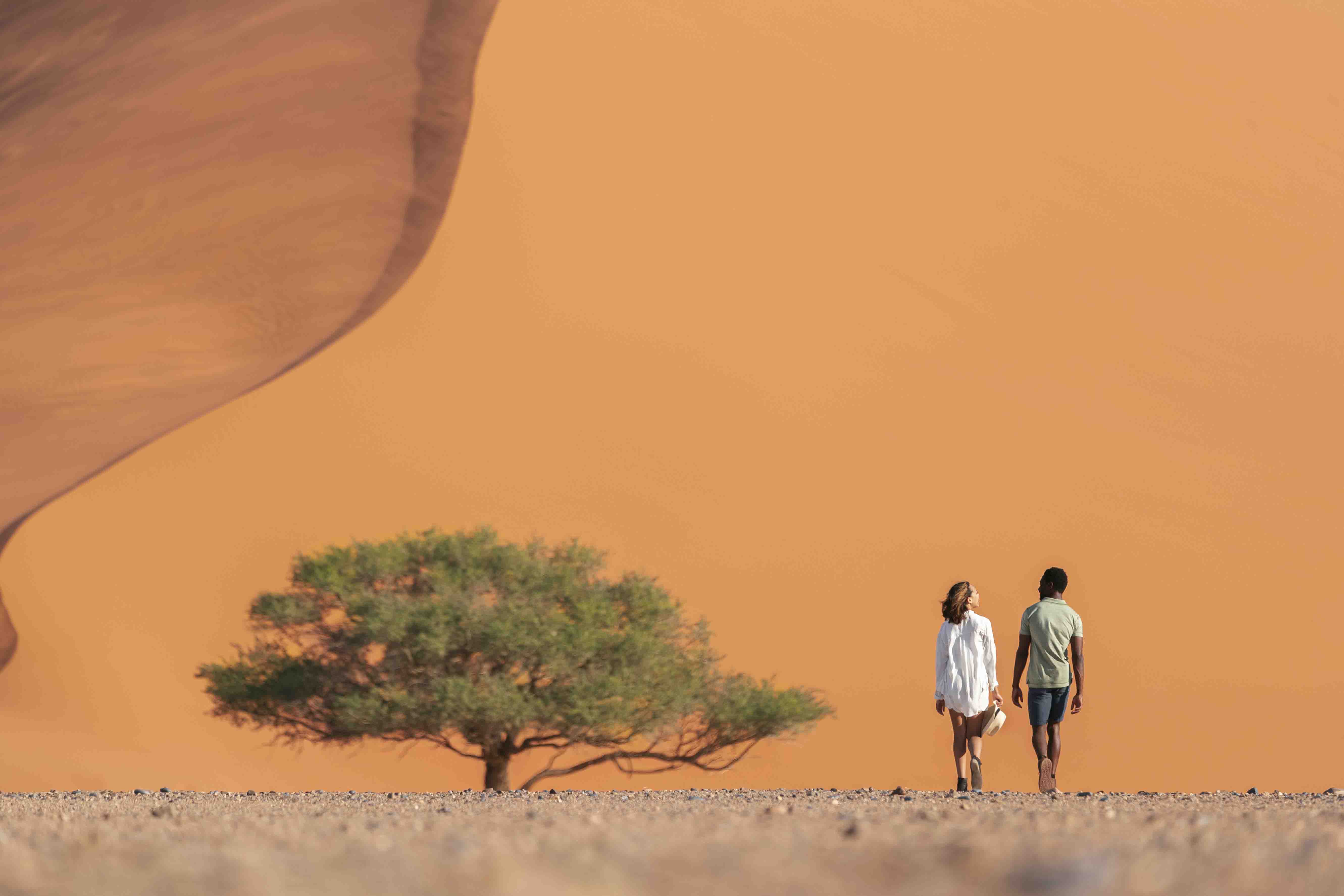 A private safari guided tour of Sossusvlei in Namibia with Wilderness Kulala