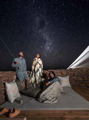 Stargazing at Wilderness Desert Rhino Camp
