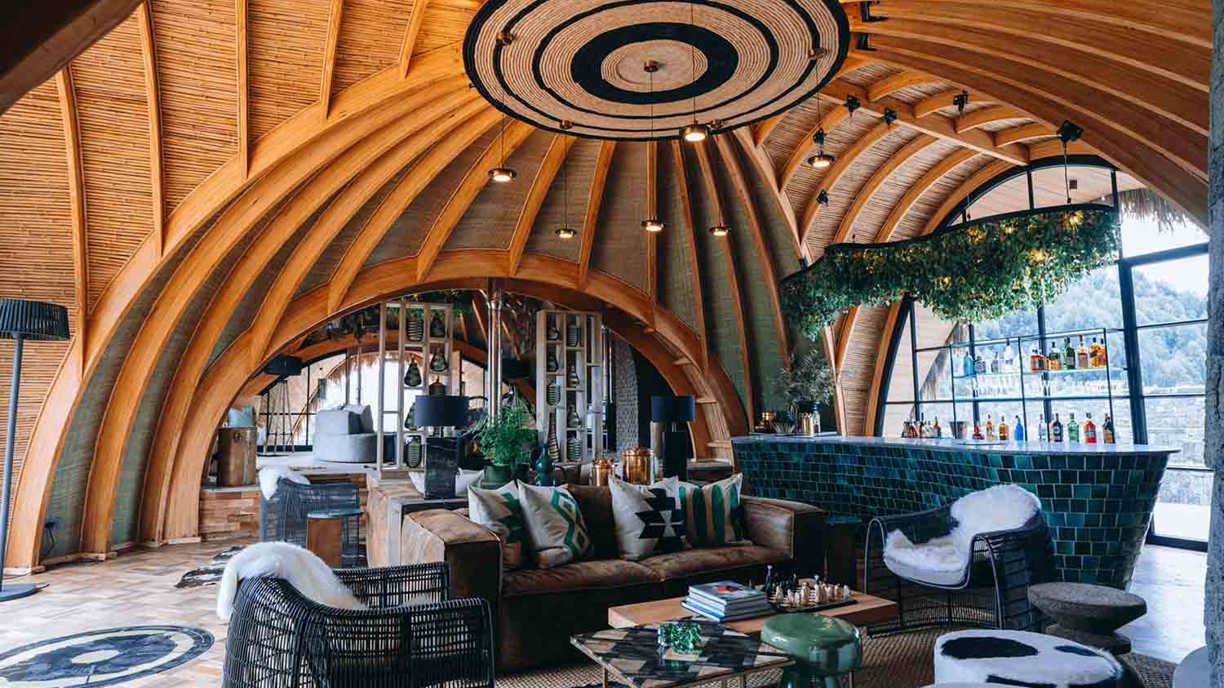 Lounge and Bar Area Wilderness Bisate Reserve