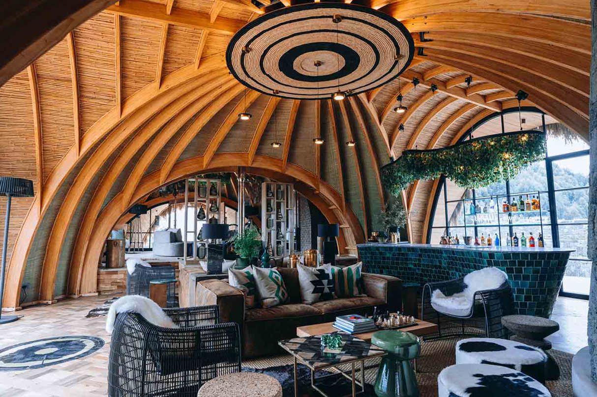 Lounge and Bar Area Wilderness Bisate Reserve