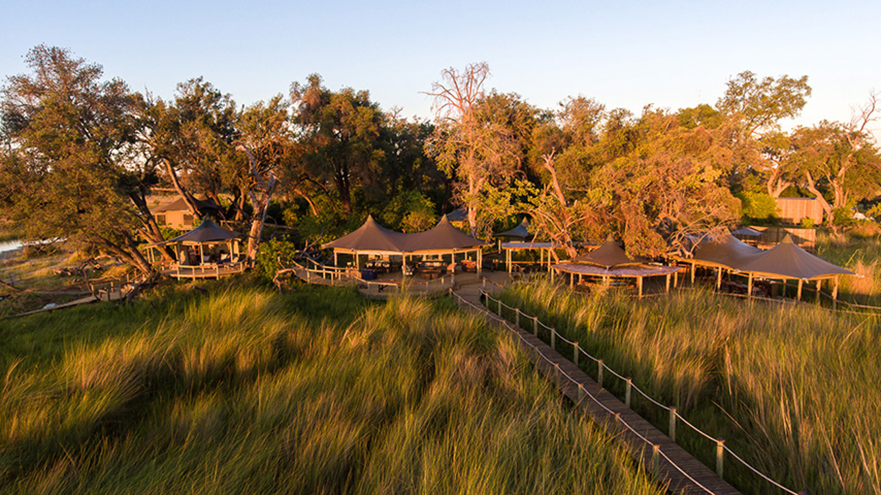 Little Vumbura Botswana Aerial View