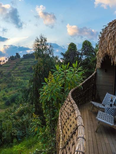 Wilderness Bisate Lodge situated on the edge of Rwandas Volcano National Parks