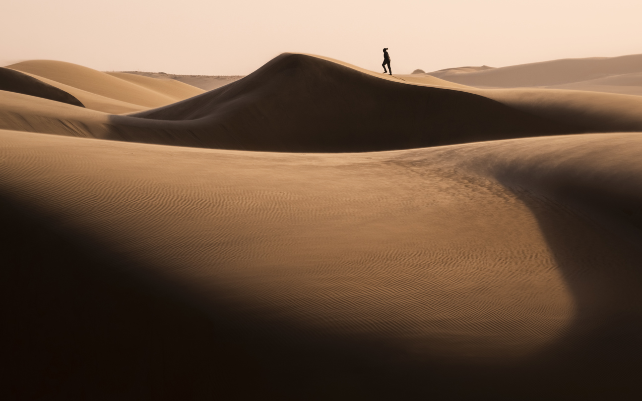 Walking on the dunes at Wilderness Serra Cafema 