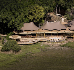 Wilderness Mombo Botswana Accommodation Camp Aerial View
