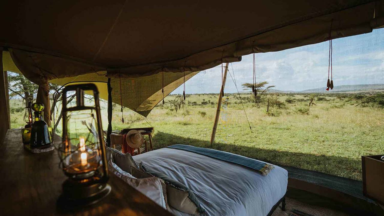 Mobile tented rooms at Wilderness Usawa 