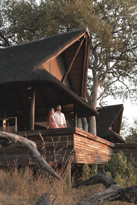 Guests enjoying the view from the deck at Kings Pool