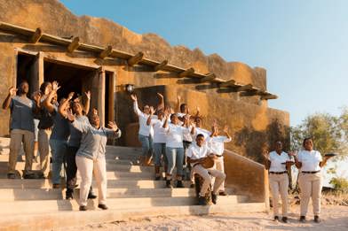 Staff Singing Outside Wilderness Doro Nawas