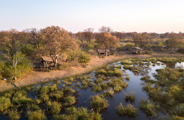 Wilderness Linyanti Tented Camp Botswana Camp Aerial View