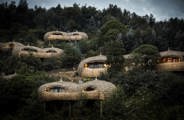 Wilderness Bisate Rwanda Camp Aerial View