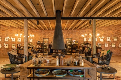 Guest lounge at Wilderness Bisate