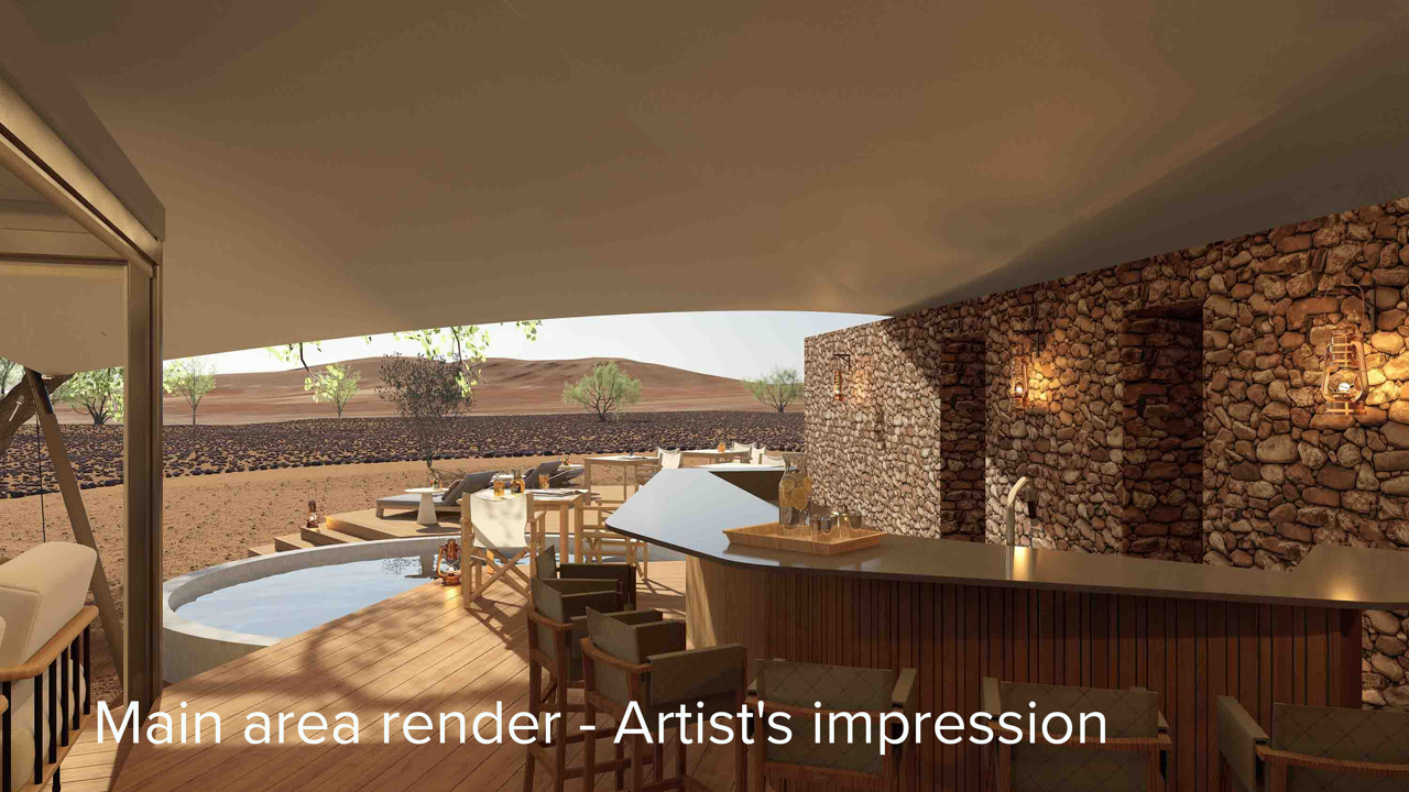 Wilderness Desert Rhino Camp rebuild renders