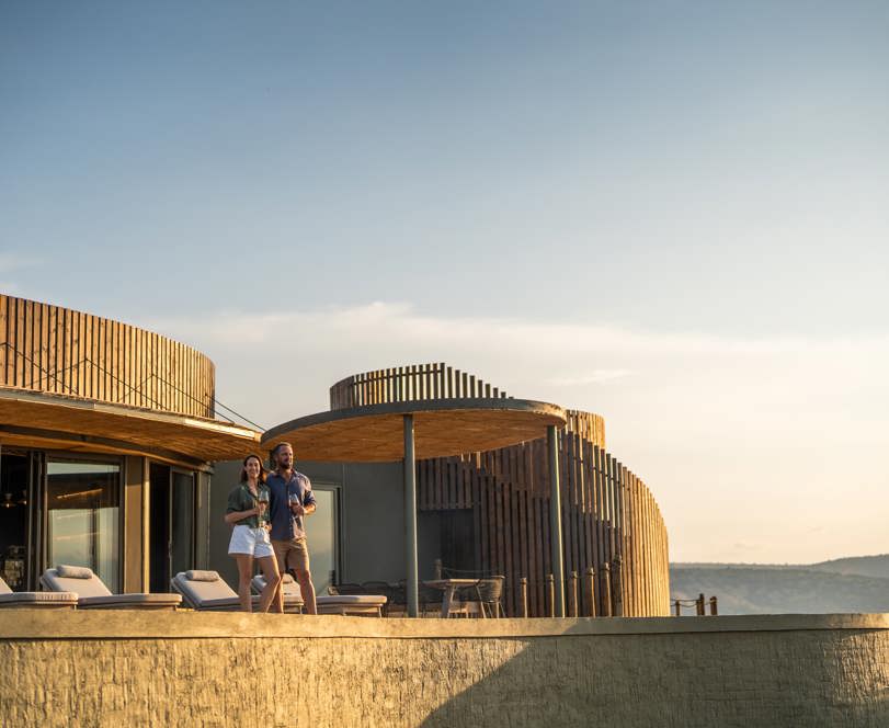 Magashi Peninsula guests enjoyinf the luxury and privacy of the Villa