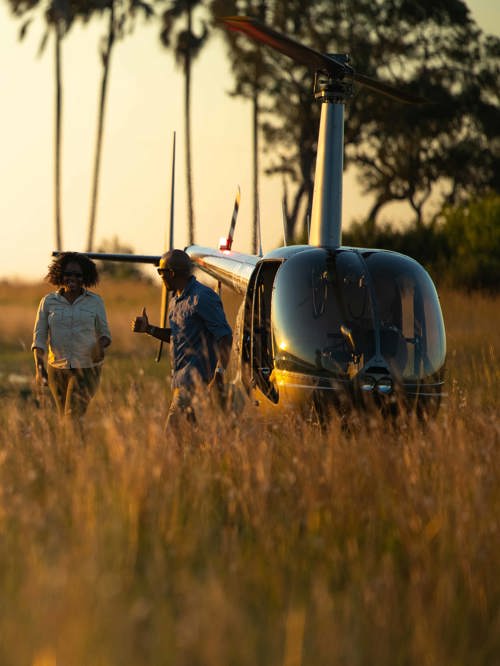 Wilderness Experienes Helicopter Linyanti