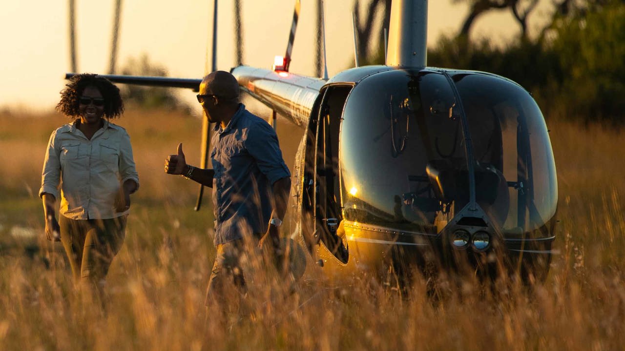 Wilderness Experienes Helicopter Linyanti