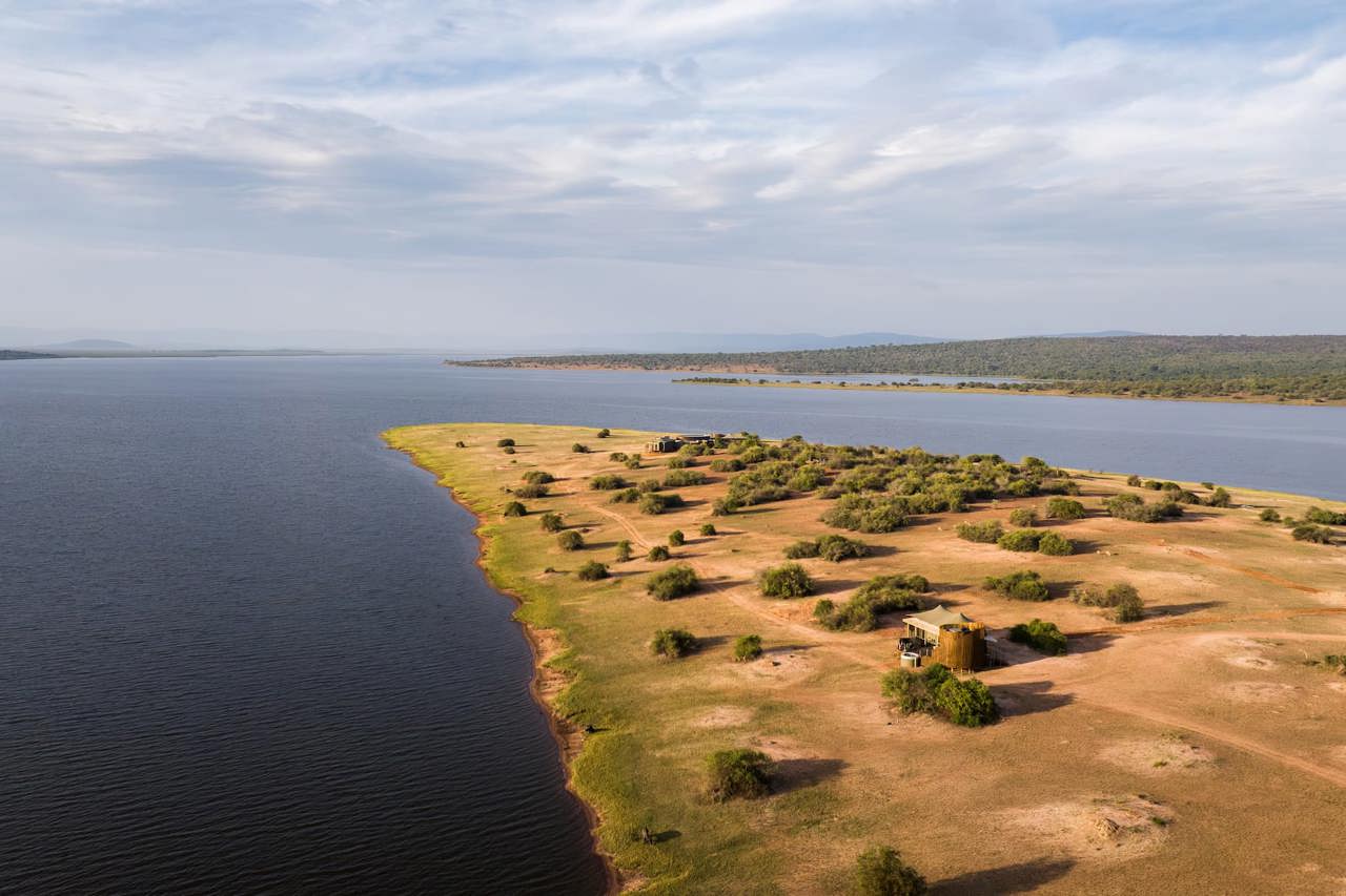 Wilderness Magashi Peninsula is set on a private peninsula in Akagera National Park