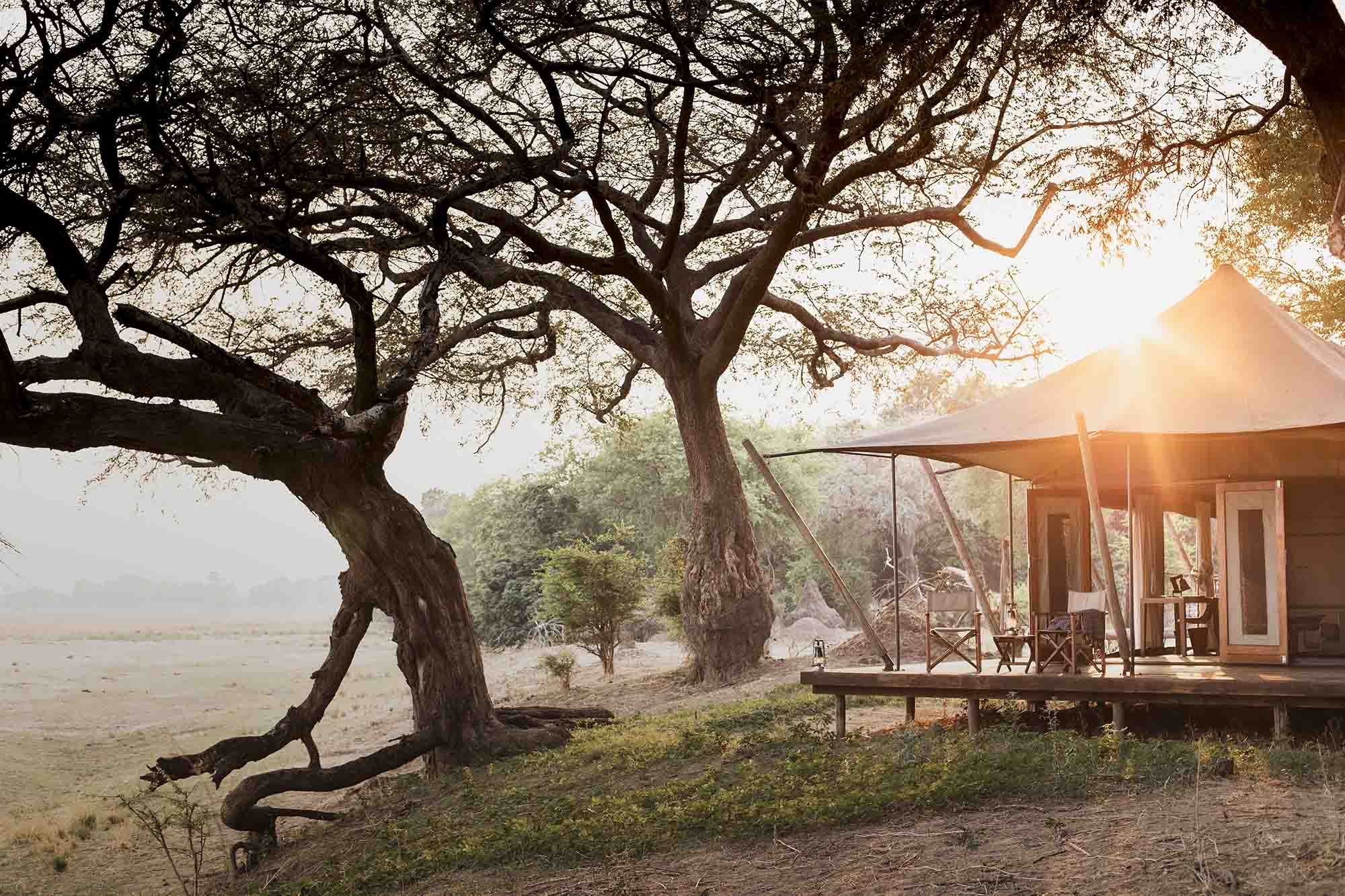 Guest room at Wilderness Ruckomechi Zimbabwe