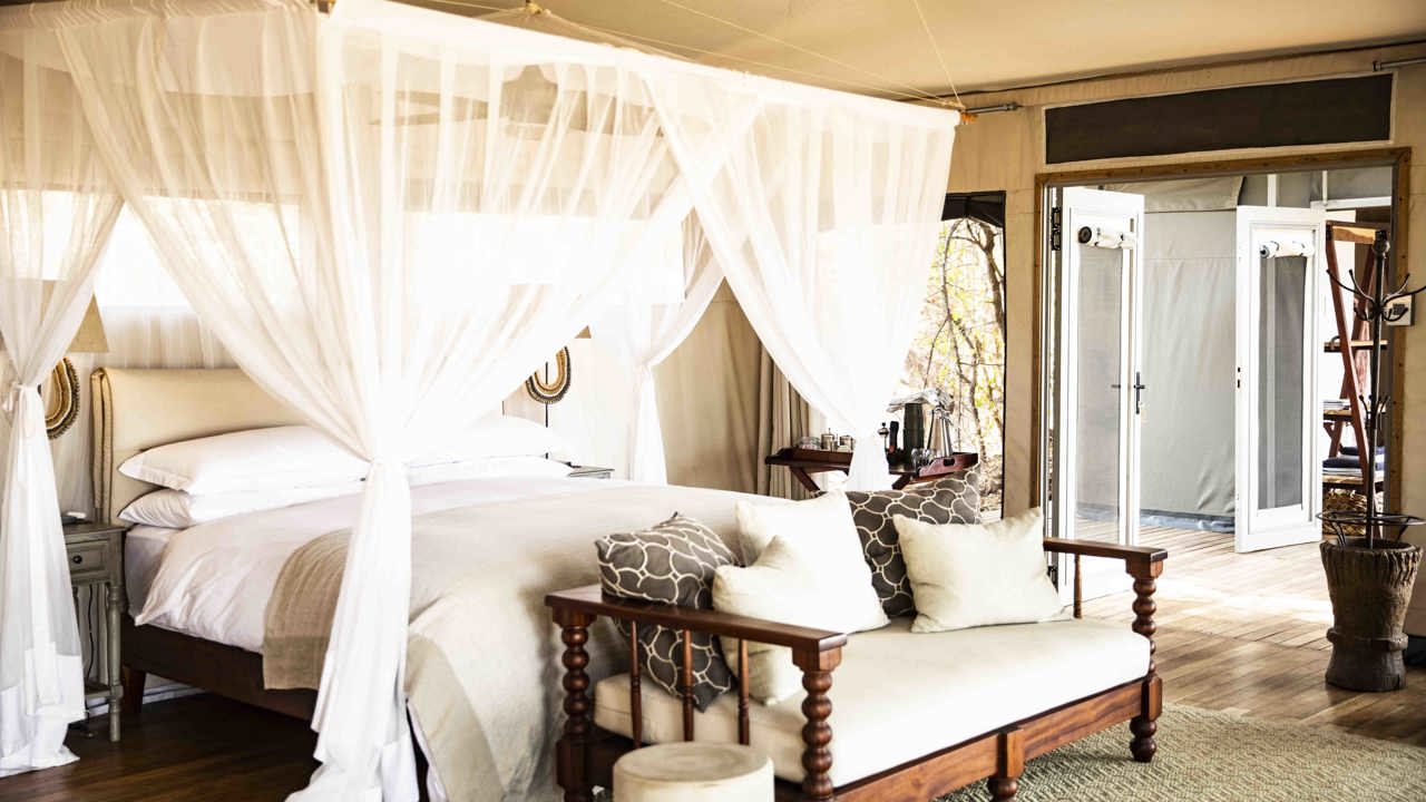 Wilderness Chikwenya Zimbabwe Accommodation Tent Interior
