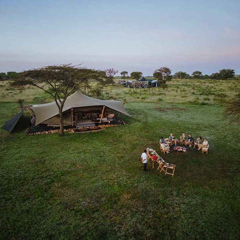 Mobile tented rooms at Wilderness Usawa 