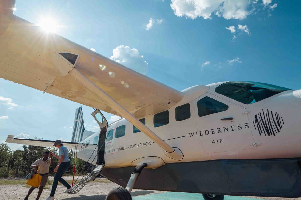 Wilderness Air Arriving at Camp Bush Airstrip