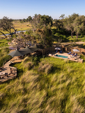 Little Vumbura Botswana Aerial View
