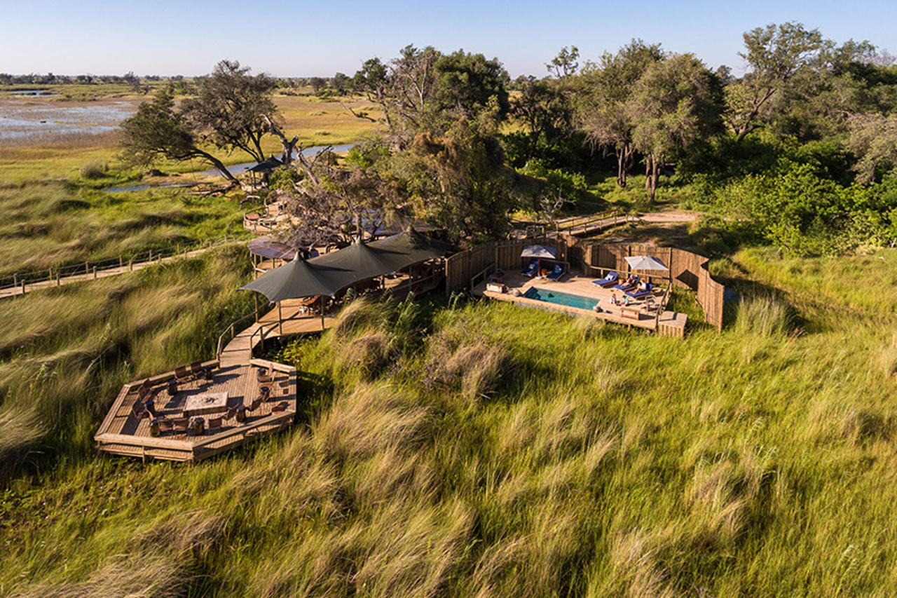 Little Vumbura Botswana Aerial View