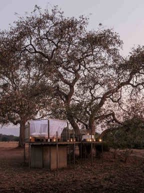 Star bed sleep out under the stars at Wilderness Ruckomechi
