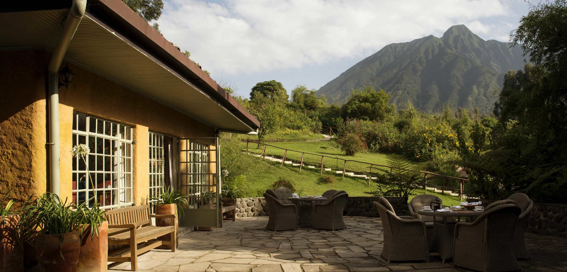 Wilderness Sabinyo Rwanda Accommodation Camp Exterior