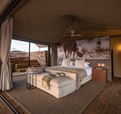 Guest suite at Wilderness Desert Rhino Camp