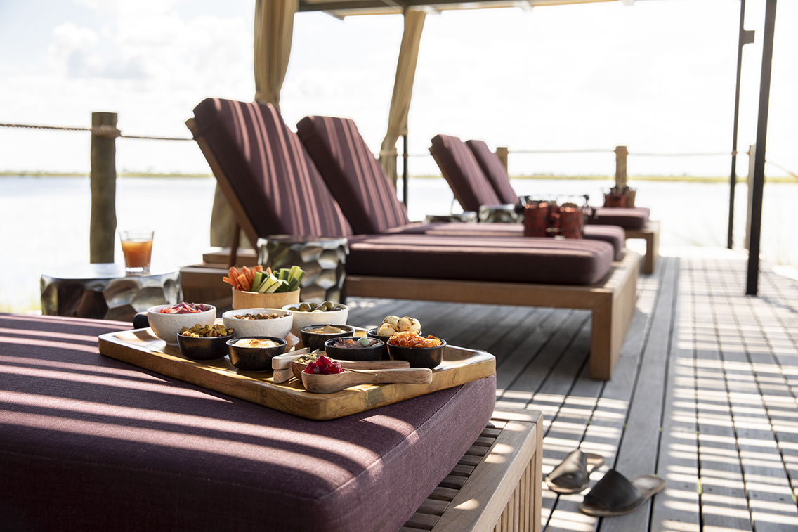 Wilderness Dumatau Botswana Pool Side Food