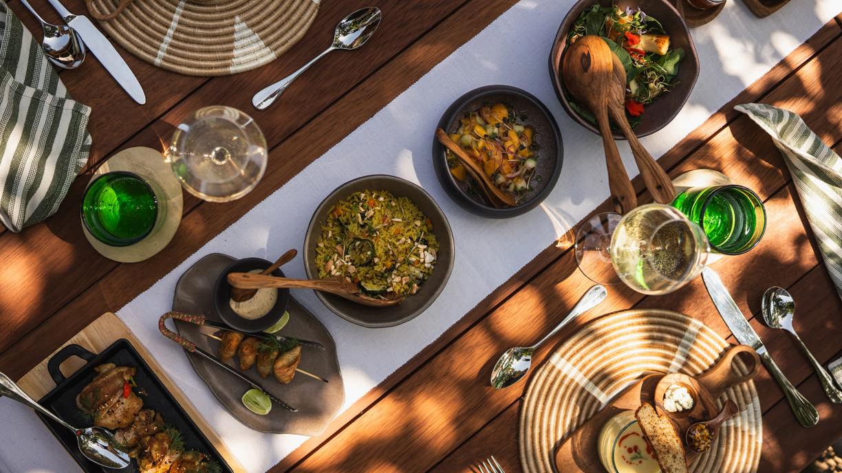 The menu is full of local delights at Wilderness Mara