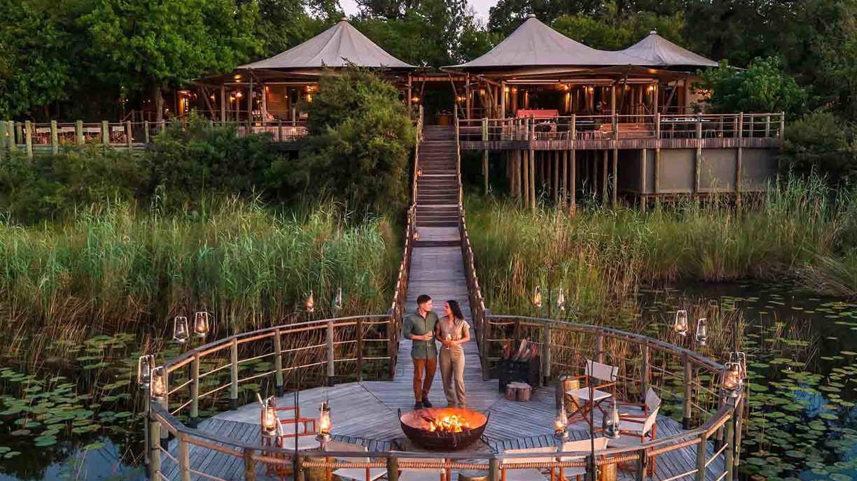 Main area and Jetty at Wilderness DumaTau