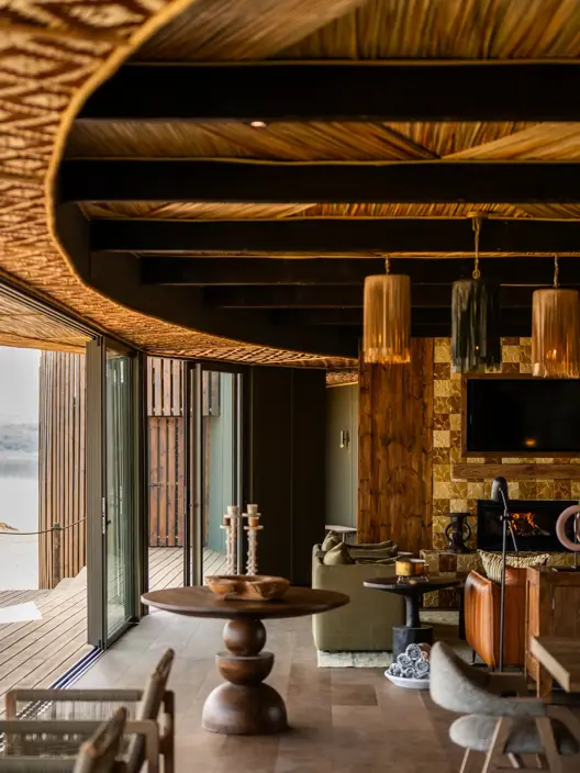 Luxurious local decor in the lounge makes you feel like you are surrounded by culture
