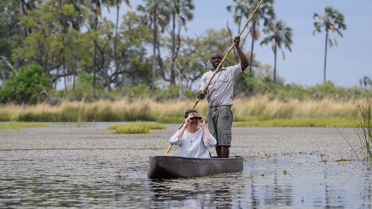 Wilderness Qorokwe Botswana Activities Mokoro
