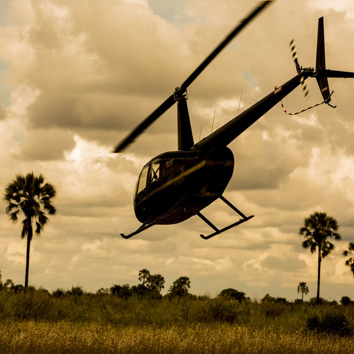 Wilderness Little Mombo Botswana Helicopter