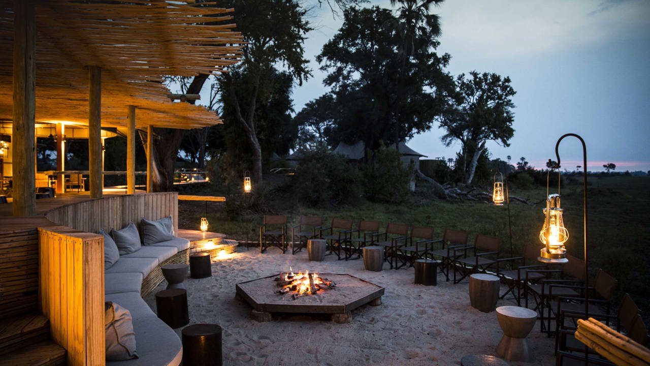 Wilderness Mombo Botswana Accommodation Camp Fire