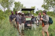 Guide training always learning more about the bush