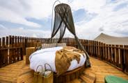 An alfresco Star Bed on the roof of your villa at Magashi Peninsula