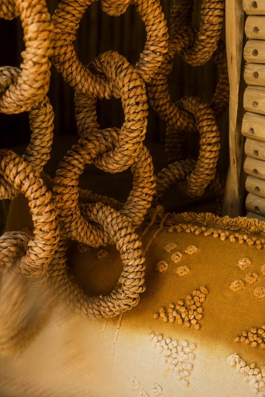 Decorative detail at Mombo sanctuary