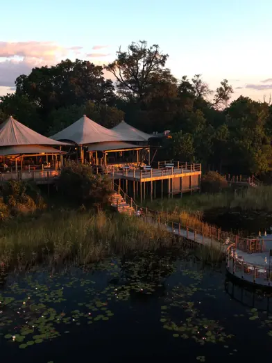 Wilderness DumaTau main area and jetty