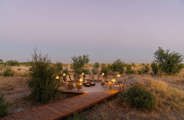 Wilderness Mokete firepit at sunset