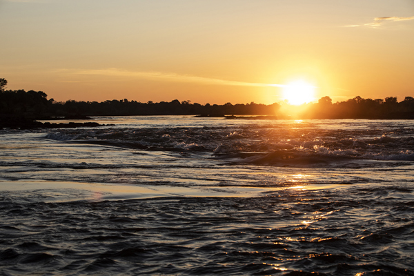 Wilderness Zambia landscapes river with rushing water
