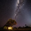 Stargazing safari experience under African night sky