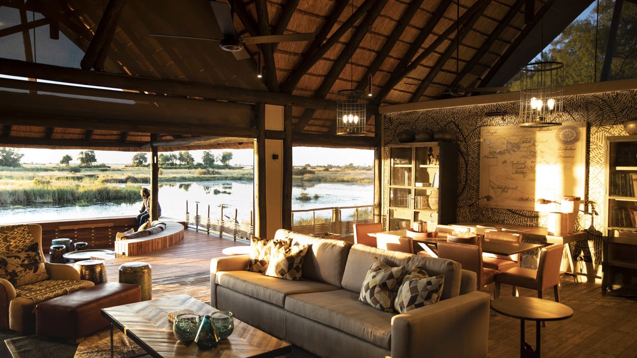 Wilderness Kings Pool Botswana Accommodation Main Lounge