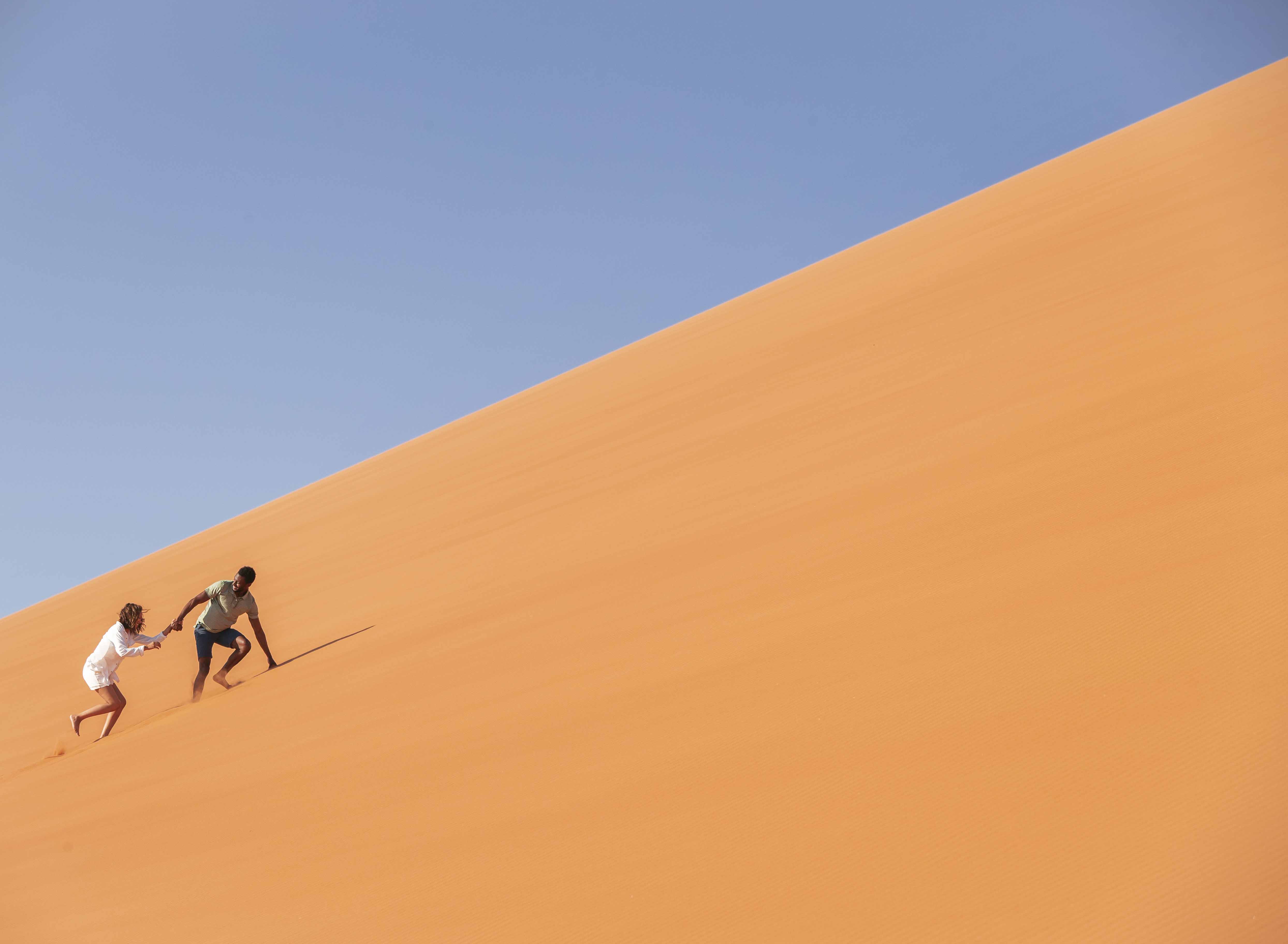 Wilderness Namibian Adventure Running on Dunes
